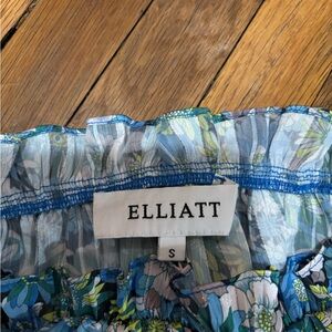 Elliatt Vibrant Floral Skirt in Blue and Green